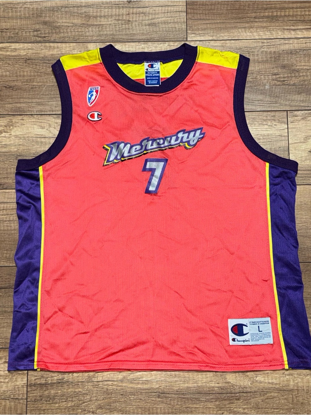 Phoenix Mercury WNBA Vintage Michele Timms Mesh Retro Champion Jersey Adult L